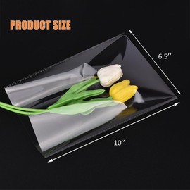 120 PCS Clear Cellophane Treat Bags with Gold Twist Ties, 6.5x10 Inches Plastic Goodie Gift Bags for Party Favors, Candies, Cookies, Snacks