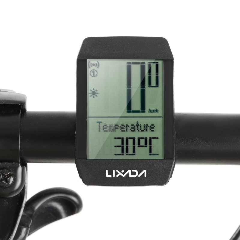 Lixada Wireless Bike Cycle Computer Waterproof Bicycle Speedometer Odometer with