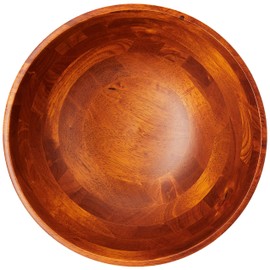 Lipper International Cherry Finished Footed Serving Bowl for Fruits or Salads, Large, 13.75" Diameter x 5" Height, Single Bowl