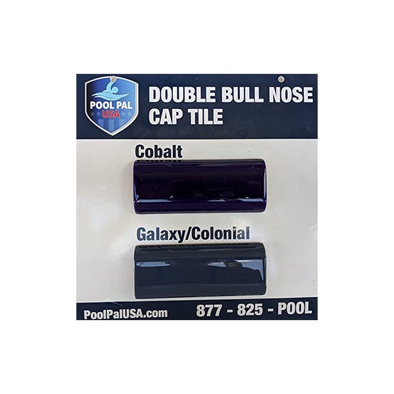 Double Bullnose Cap Tile (Cobalt)