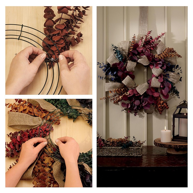 FloraCraft Wire Wreath Form 12 Inch Green