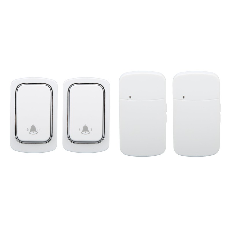Wireless Doorbell Set Self Powered IP68 Waterproof Long Range Caregiver