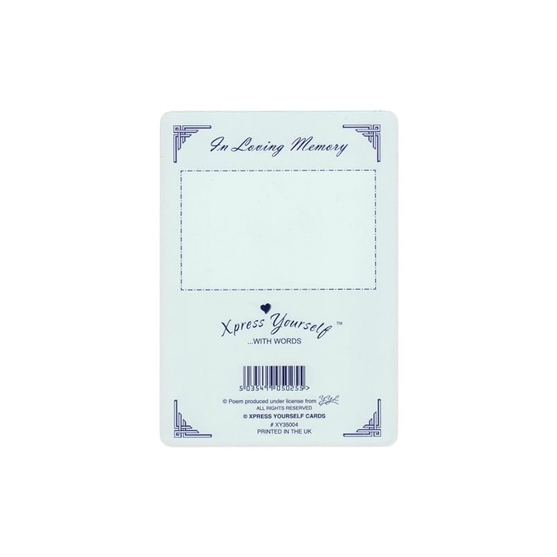 Xpress Yourself Loving Memory Graveside Memorial Card & Holder 5.75