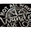 Not All Who Wander are Lost Car Tag Diamond Etched