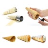 COMZPLIFE 21pcs Cream Horn Molds, Stainless Steel Cannoli Forms Tubes