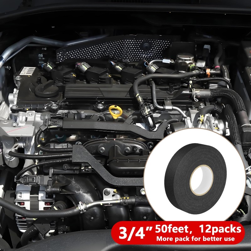 SWRT Wire Harness Tape, 3/4 Inch × 50 Feet, 12