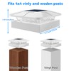 Peasur 4x4IN Solar Post Cap Lights Outdoor with 3 Modes,