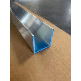 1/8" Thick x 2" x 2" Aluminum Channel, 6061-T6 Aluminum Channel, Sharp Corner Channel (16)