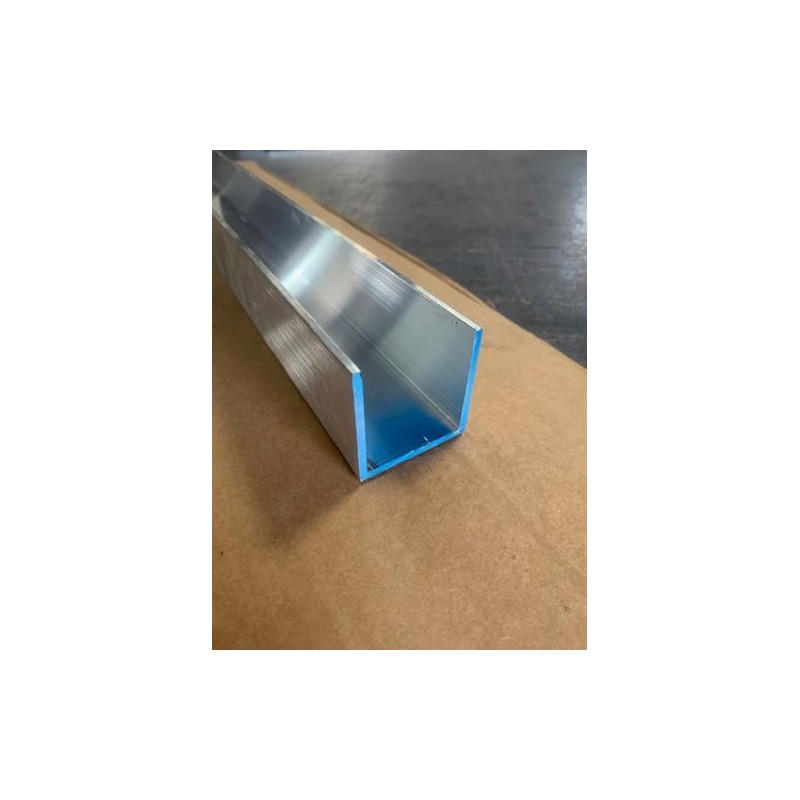 1/8" Thick x 2" x 2" Aluminum Channel, 6061-T6 Aluminum