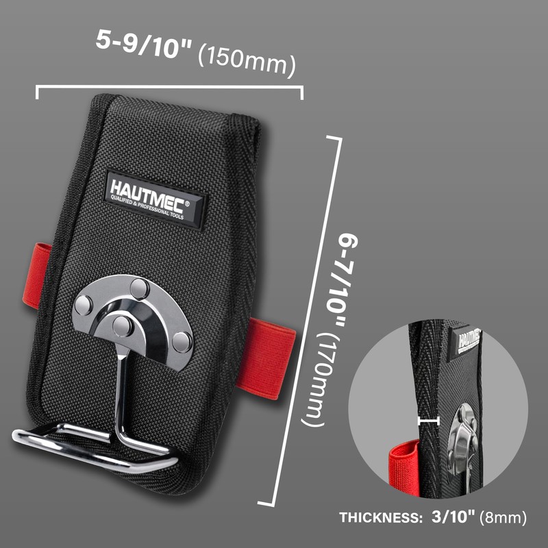 HAUTMEC Hammer Holder for Belt, Hammer Loop for Tool Belt