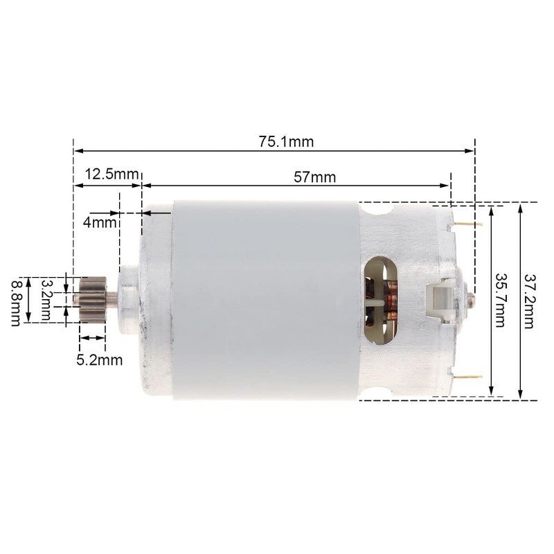 ChgImposs RS550 DC Motor 18V 23000 RPM High Speed DC