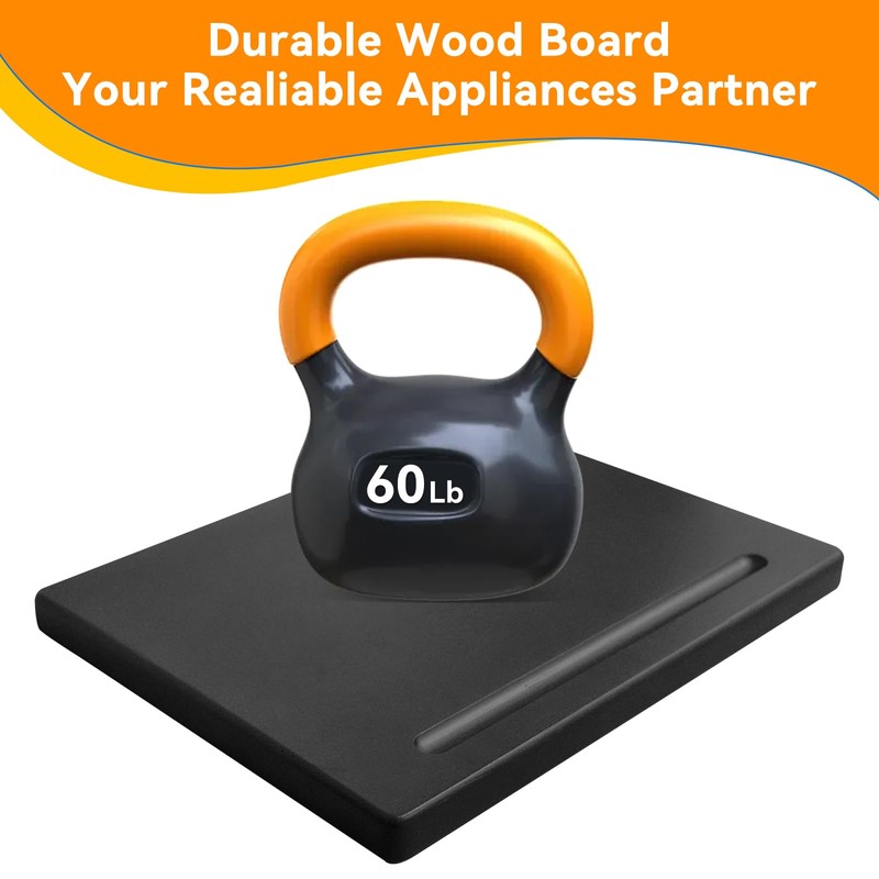 Wood Appliance Sliders with 360' Wheels, Sliding Tray for Coffee