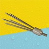 tieedhfu 5-Prong Fishing Spear Spearhead Fork Harpoo Pole Incisive Head