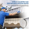 Gutter Leaf Guard Stainless Steel 100 mm, Leaf Catcher Downpipe