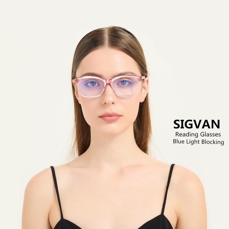 SIGVAN SIGVAN Ladies Reading Glasses Blue Light Blocking Spring Hinge