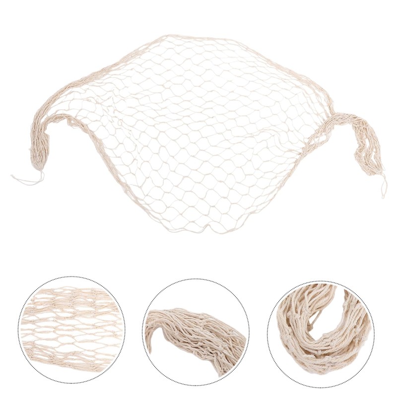 CAXUSD 1 Set Nautical Fishnet Wall Hanging Decor Rustic Beach