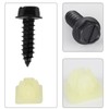 lasuroa License Plate Screw Kit, Include 4pcs Nylon Screw Retainers