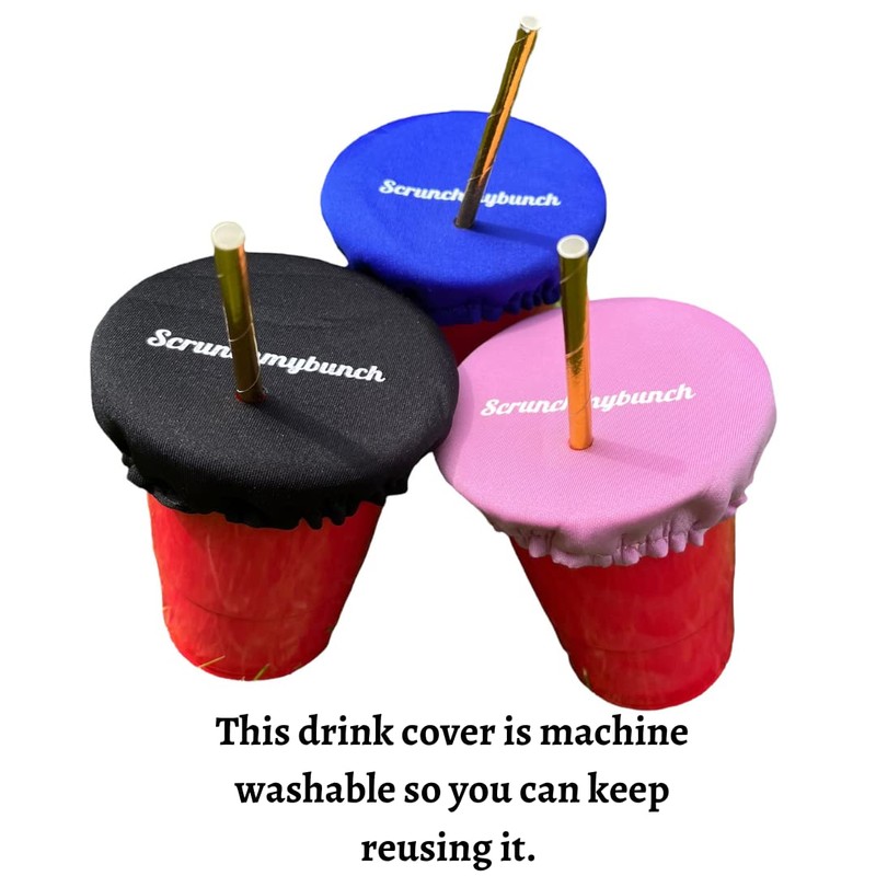 Scrunchmybunch - Anti spiking drink cover, drink spiking prevention, drink