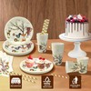 VZXZXE Forest Animals Party Tableware Set, Forest Animals Birthday Decoration,