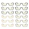 Eyekepper 12 Pack Half-Rim Blue Light Blocking Reading Glasses Metal