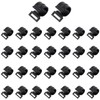 Leliafleury 30Pcs Tent Pole Clips 12mm Plastic C Clamps Tent