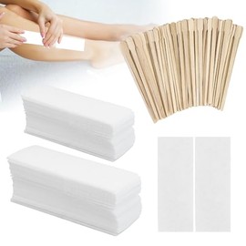 400 Pieces Mini Waxing Strips for Hair Removal, Non Woven Face Wax Paper for Women Facial Body Arms Legs Hair Cleaning and Remover (Mini Size 3.8×10cm, 1.6 x 3.9 Inch)