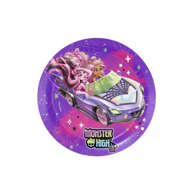 BeenSmile, Moster High 8 Plates 23 cm Disposable Plates for