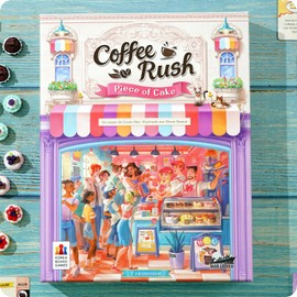 MAR LÚDICO Juego de Mesa en Español  Expansión Coffee Rush  Agrega a tu diversión Miniaturas de Pasteles  Nuevos Tableros de Jugadores  Nuevas Cartas 