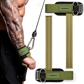 M MANUEKLEAR - Correas de muñeca para levantamiento de pesas, correas de levantamiento de pesas con anillos en D para máquina de cables, muñequeras de