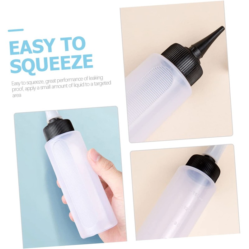 TOVINANNA 2sets Hair Applicator Bottle Refillable Empty Hair Dyeing Bottle