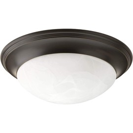 Progress Lighting P3688-20 Med Flush Mount, 1-60-watt