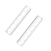 Zotemo 2 Pack 6 inch Clear Plastic Ruler, 15 cm
