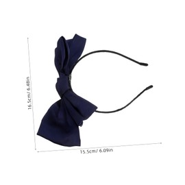Healeved Elegant Vintage Satin Bowknot Headband for Women Retro Ribbon Hair Hoop Simple Classic Design with Feminine Boho Style for Daily Wear and Dress Up