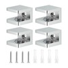 QUARKZMAN Glass Holder Glass Clamp Glass Shelf Clamp, Pack of