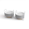 Dish Rack for Kitchen Countertop Organizer - Bamboo Plate Organizer