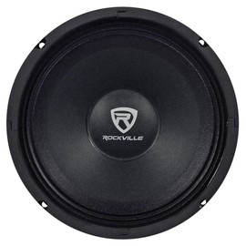 Rockville RM84PRO Mid-Range Competition Car Speaker, 8”, 300W, 4 Ohm, Kevlar Cone, Open Basket, CEA Compliant, 100oz Magnet, Perfect for Car Audio