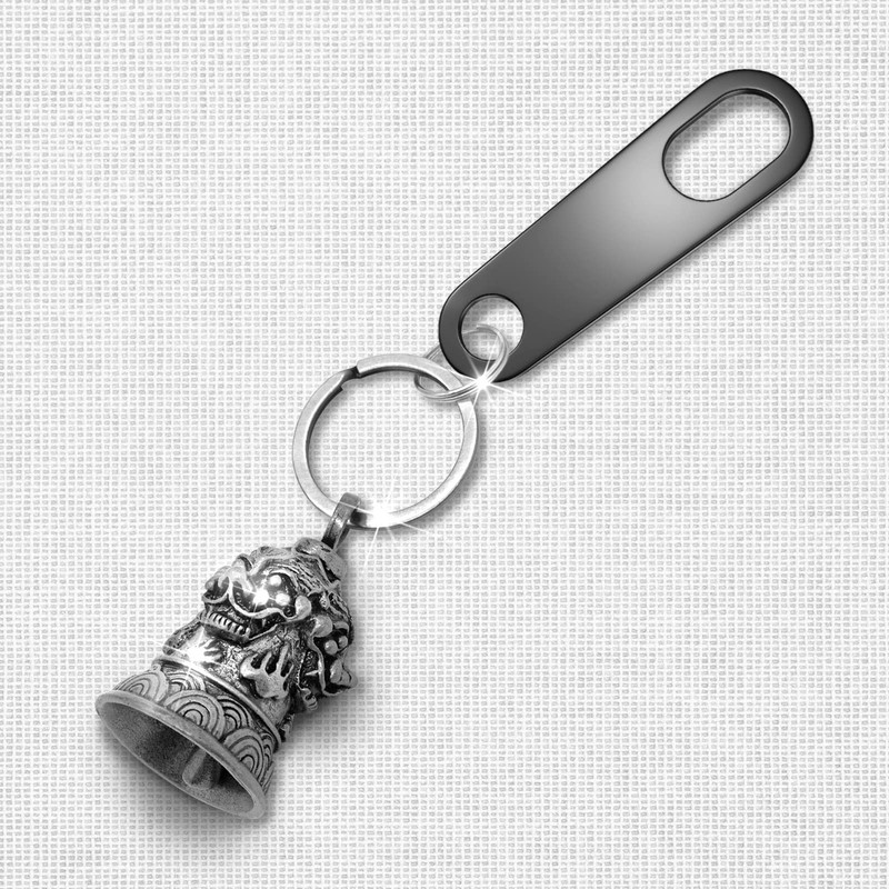 Huwane Motorcycle Bell Biker Guardian Luck Riding Bells Car Key
