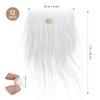 24Pcs Pre-Cut Gnome Beard Faux Fur Costume Beard Fabric Handmade