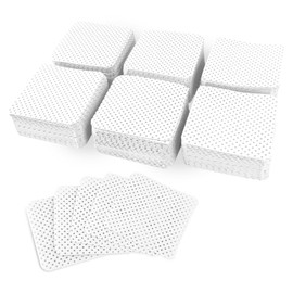 600 Pcs Grade Lint Free Wipes for Nails, Super Absorbent Nail Wipes for Gel Polish Removal, Eyelash Extensions, and Nail Prep (White)