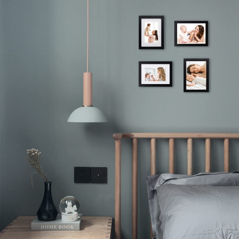 EGOFINE A5 Frames Black Set of 3,Wooden Photo Frames A5,14.8x21cm