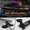 XRIDONSEN 28.4" 80 LED Roof Top Police Lights Red Blue