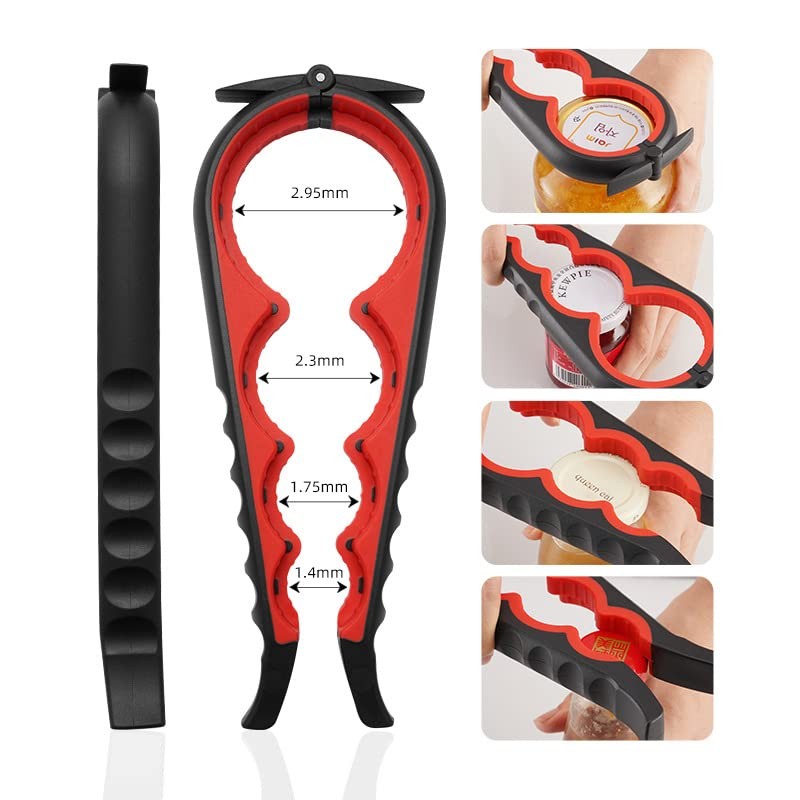 Adems Jar Opener Bottle Opener and Ring Pull Can Opener