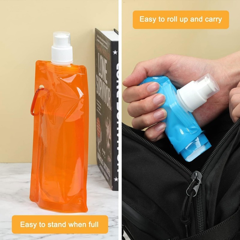 ZeiLaBang Kakadi Foldable Drinking Bottle, Foldable Water Bottle, Reusable Foldable