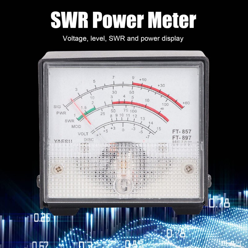 SWR Meter Power Detector with Pointer Stand Wave Ratio Meter