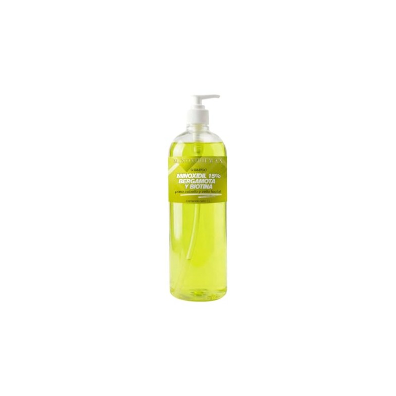 MinoxidilMax Shampoo Fórmula Patentada Cabello y Barba, Presentación 1 Litro