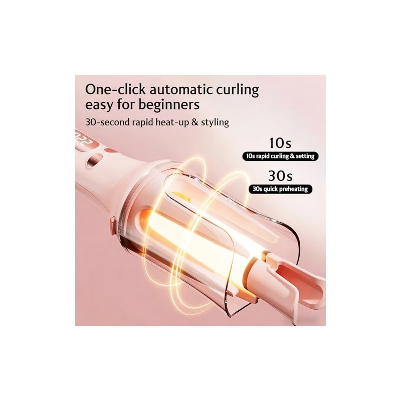 Sfozstra 3-in-1 Automatic Curling Iron & Straightening Brush