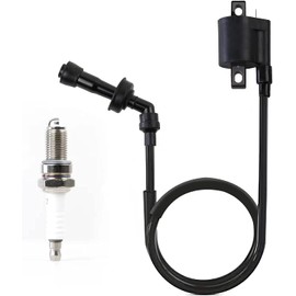 Ignition Coil Spark Plug for Yamaha Grizzly 660 YFM660 2002-2008 Raptor 660R YFM660 2001-2005 Rhino 660 YXR660 2004-2007 3YF-82370-00-00 5FU-82310-00-00 3KJ-82310-10-00