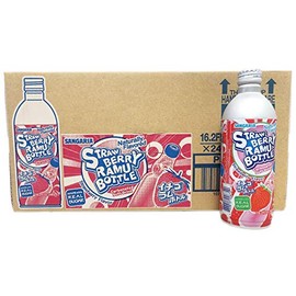 Sangaria Strawberry Ramune, 16.2 Fluid Ounce (Pack of 24)