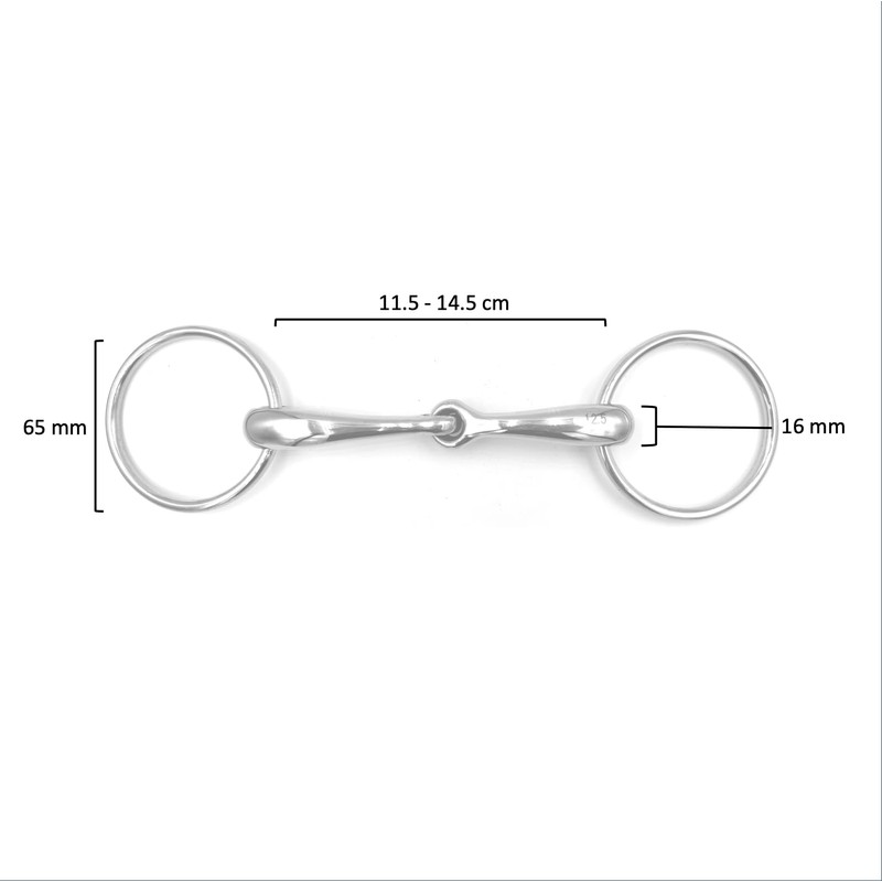 Equine Smile ES0082 ErgoBit Water Snaffle Bit Simple Broken Anatomically