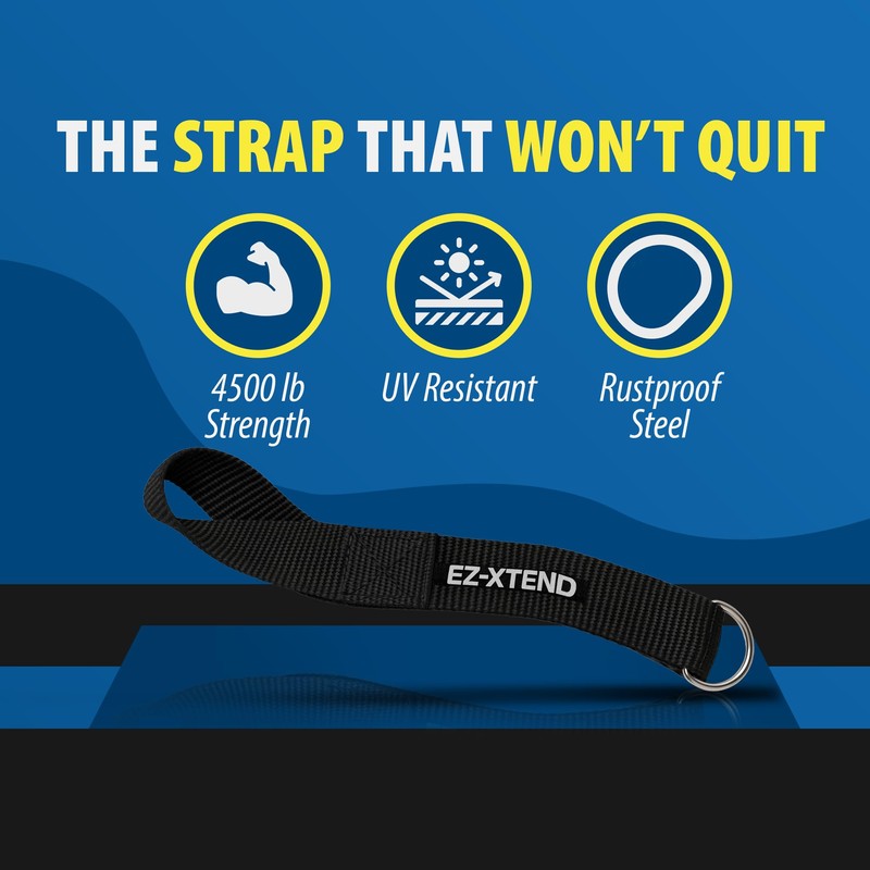 EZ-Xtend Premium D-Ring Strap with Loop for Rail Attachment of